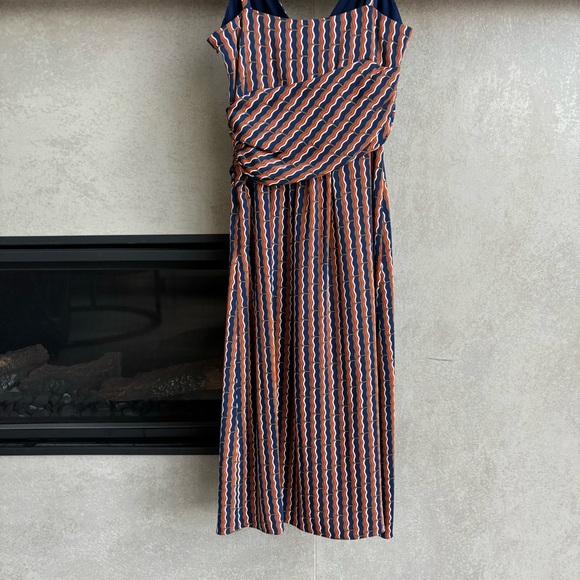 Diane Von Furstenberg 'Saige' Geo Print Silk Blend Party Dress, Size 6 - Picture 13 of 14